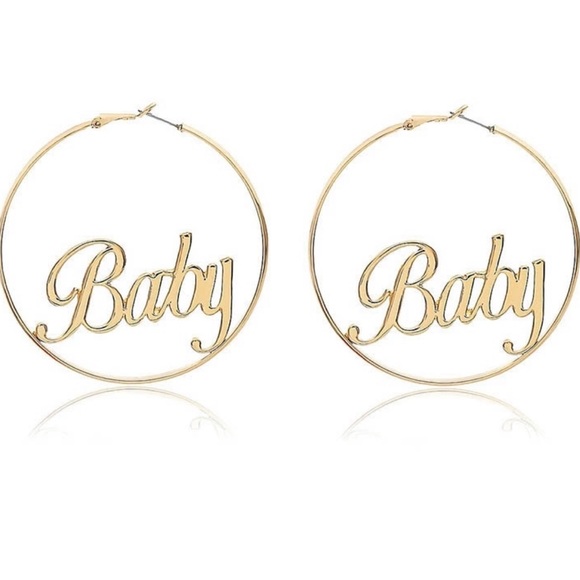 ✨✨New✨ Large Baby Hoop Earrings✨ - Picture 4 of 6